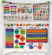 Load image into Gallery viewer, 16X16 Pocket Pillow With Insert Learning
